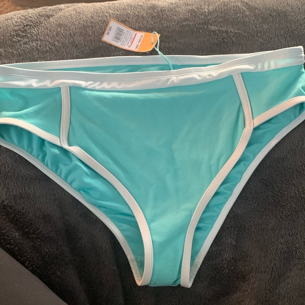 NWT Kona Sol Sz 1X (16W-18W) Swim Bottoms Turquoise